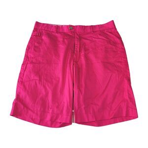 Royal & Awesome Chino Golf Shorts Bright Pink Deep Pockets Stretch 34 Preppy